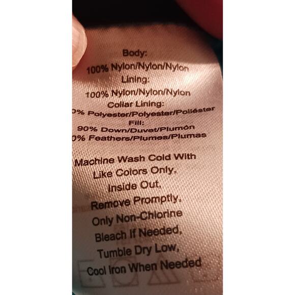 Calvin Klein Puffer Vest Teal Green Wind Resistant MP3 Player Pocket Size S - Picture 8 of 12